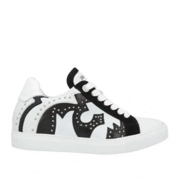 Zadig & voltaire nash black white studded sneakers - Picture 5 of 12